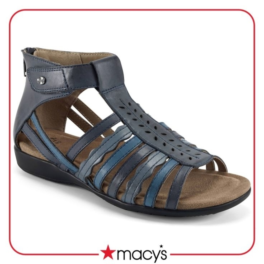 Earth Origins Women’s Bevvy Sandal | Gladiator Style, Slip Resistant, Leather